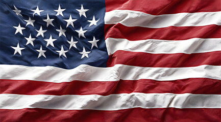 Waving American flag shows patriotism and pride, perfect for national holidays, political campaigns, and celebrating American history and freedom