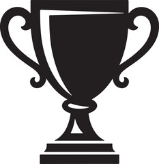 bold vector icon of trophy cartoon style

