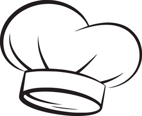 Outline of a Chef's Hat chef hat toque