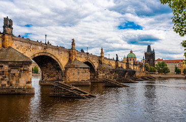 Charles Bridge Arch and Old Town Bridge Tower.