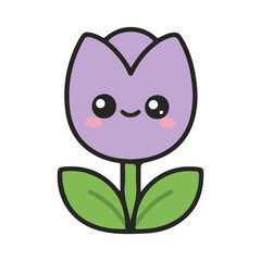 tulip vector illustration design	
