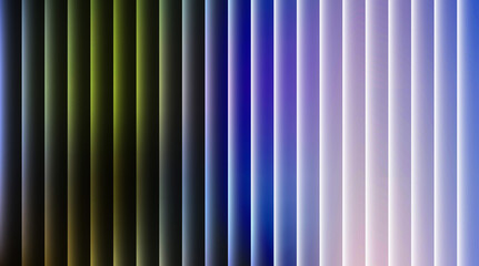 Abstract gradient background with vertical stripes in shades of green, purple, and blue color palette