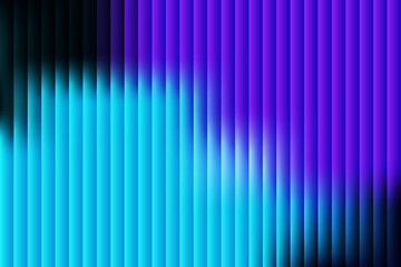 Abstract pattern of vibrant blue and purple vertical stripes with dynamic light and shadow effects
