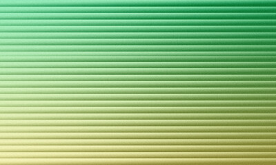 Obraz premium Green and yellow corrugated cardboard texture background with horizontal lines