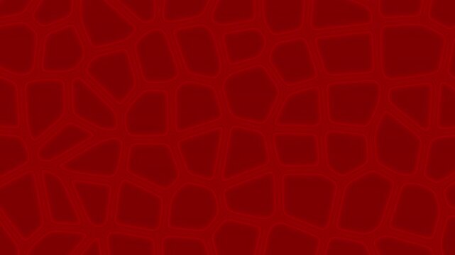 Abstract dark red animation featuring a smooth, organic cellular texture that morphs and shifts over time. The dynamic structure resembles fluid cells or biological membranes.