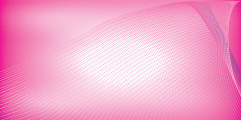 Abstract Pink Gradient Background with Wavy Lines and Subtle Texture.
