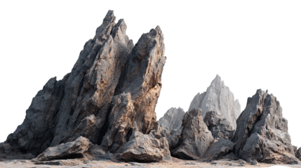 Panoramic view of snow-capped mountain peaks