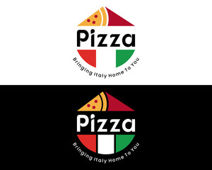 Logo design about a restaurant that serves pizza.