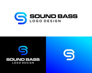 Logo design about bold and geometric monogram SB letters.

