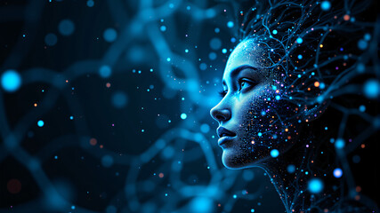 Futuristic Digital Woman