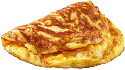 Omelet with parsley, cherry tomatoes, and copyspace