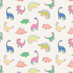 dinosaur pattern seamless cute animal background © Creativezone