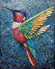 Colorful Mosaic Hummingbird