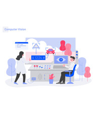 Researchers Collaborate in a Lab Environment on AI Technology Development