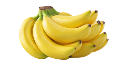 Cartoon bananas. Peel banana, isolated on white background