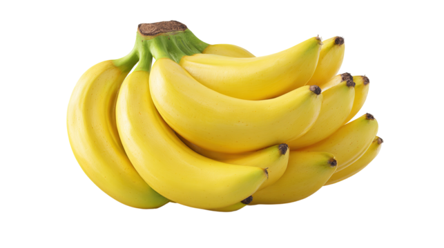 Cartoon bananas. Peel banana, isolated on white background