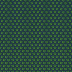 Seamless Four-Leaf Clover Pattern – Green Lucky Shamrock Background for St. Patrick’s Day