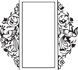 black and white frame