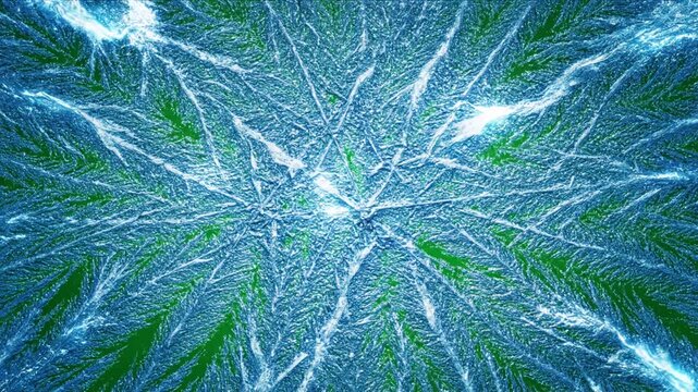 Green Screen ice frozen effect animation on or trasnparent background scene 4 with distortion, overlay, glitch, static noise, scan lines black background, 4k animated video loop