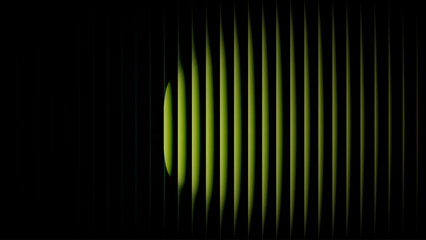 Abstract green light through dark stripes for contemporary design material