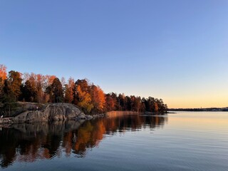 Autumn seaside landscape 