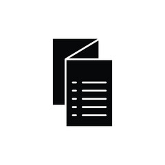 Black silhouette menu suitable for restaurant promotions. Clean design, easy to customize, ideal for food menus or digital apps.