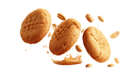 Stack of sweetmeal digestive biscuits isolated on white.