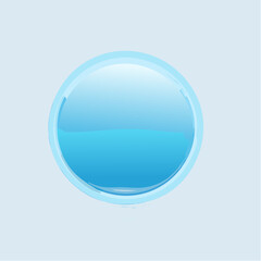 Realistic button isolated
1