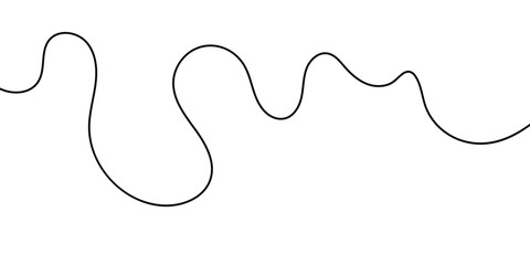 Wavy Curvy Abstract Squiggle Line. curve long line 