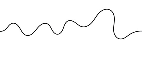 Wavy Curvy Abstract Squiggle Line. curve long line 