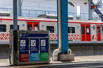 Train Station Recycling Bins for Organic, Inorganic, and Hazardous Waste – Environmental Sustainability in Public Transportation
