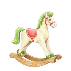 Whimsical Rocking Horse Toy A Classic Childhood Treasure Rendering