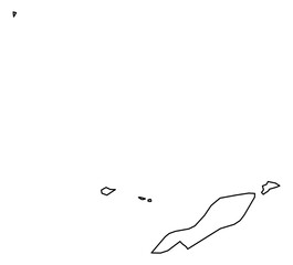 Anguilla Vector Map Outline | Editable Anguilla SVG Line Art | Minimalist Country Map for Design & Education