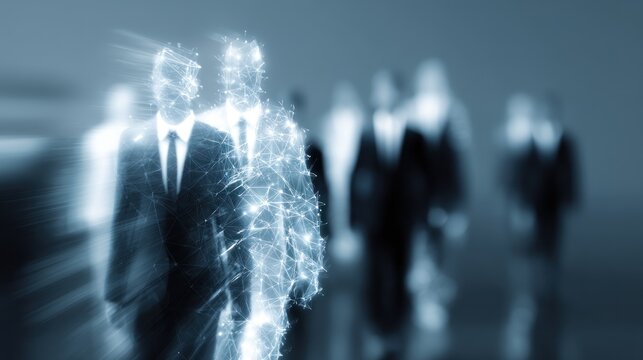 Abstract business people