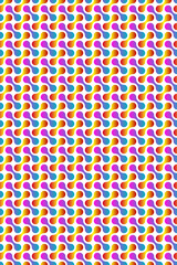 Colorful Abstract Geometric Seamless Pattern