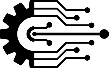 gear setting silhouette