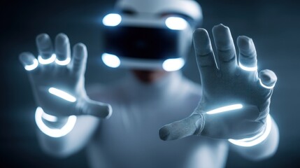 Vr experience futuristic