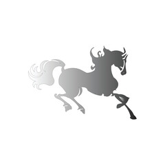 icon vector horse illustration design trendy