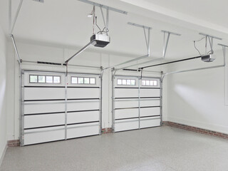 Residential house garage interior