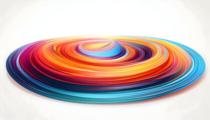 Abstract brush light trails curve background on digital art concept on white backgrounds.