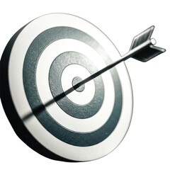 Arrow Hitting Bullseye Center on Target dart sport