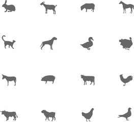 set of animals