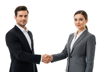 Business partners shaking hands