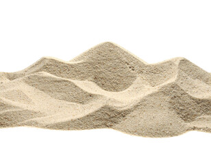 A sculpted mound of sand shaped into gentle waves and ridges, showcasing a natural and textured appearance.