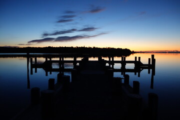 Fototapeta premium sunrise over the bay
