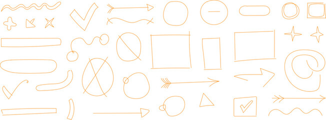 Whimsical abstract doodle art design with flowing lines and unique shape elements