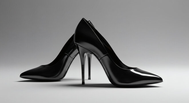 Elegant black stiletto heels radiate sophisticated style and modern luxury for any fashion-forward occasion
