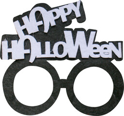 Halloween eye mask on transparent background