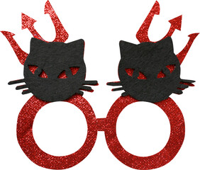 Halloween eye mask on transparent background
