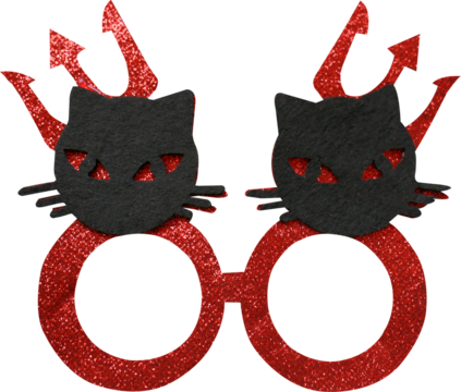 Halloween eye mask on transparent background